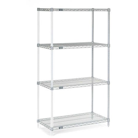 Nexel Chrome Wire Shelving Add-On - 36W x 12D x 86H A12368C